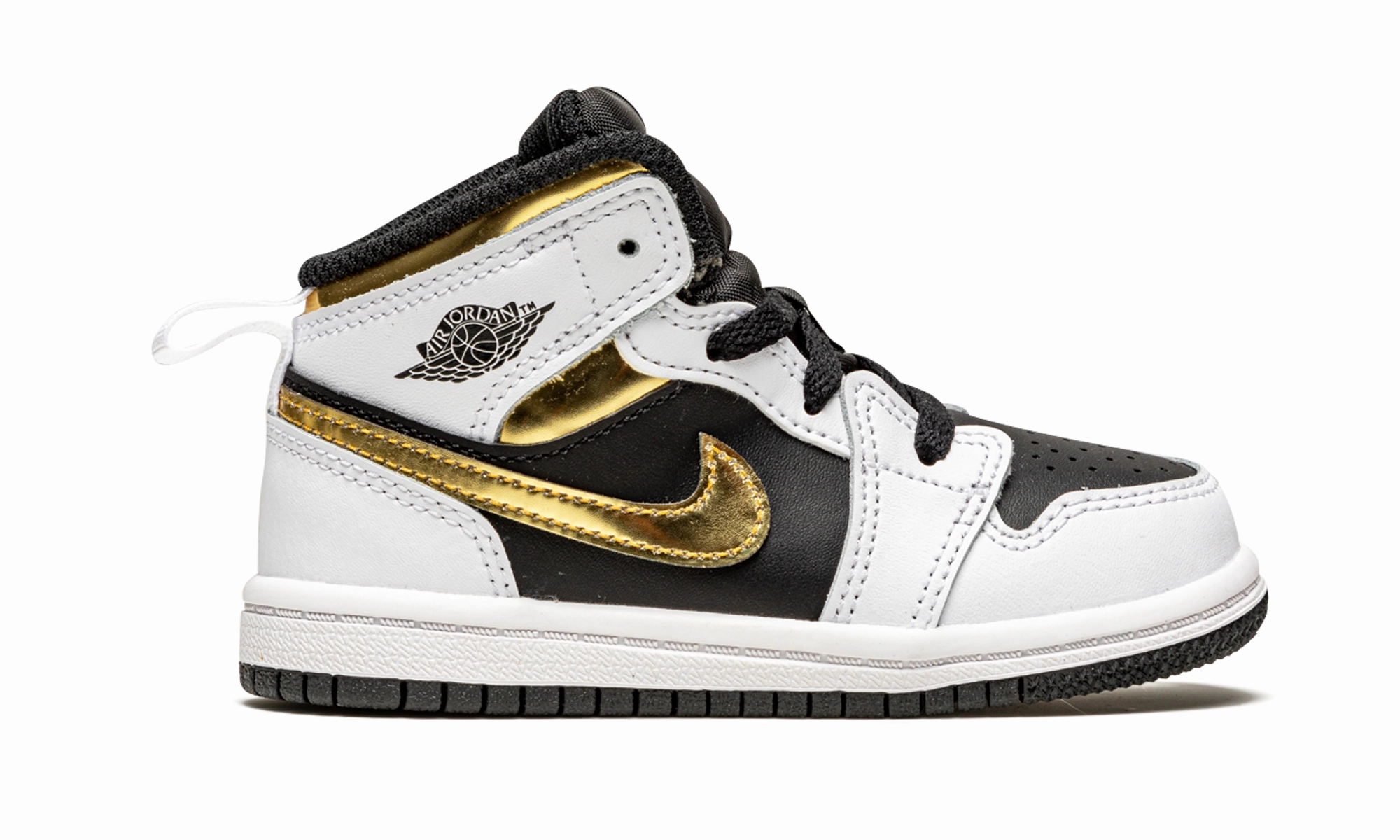 Jordan 1 Mid TD "White / Gold" jordan toddler baby shoes