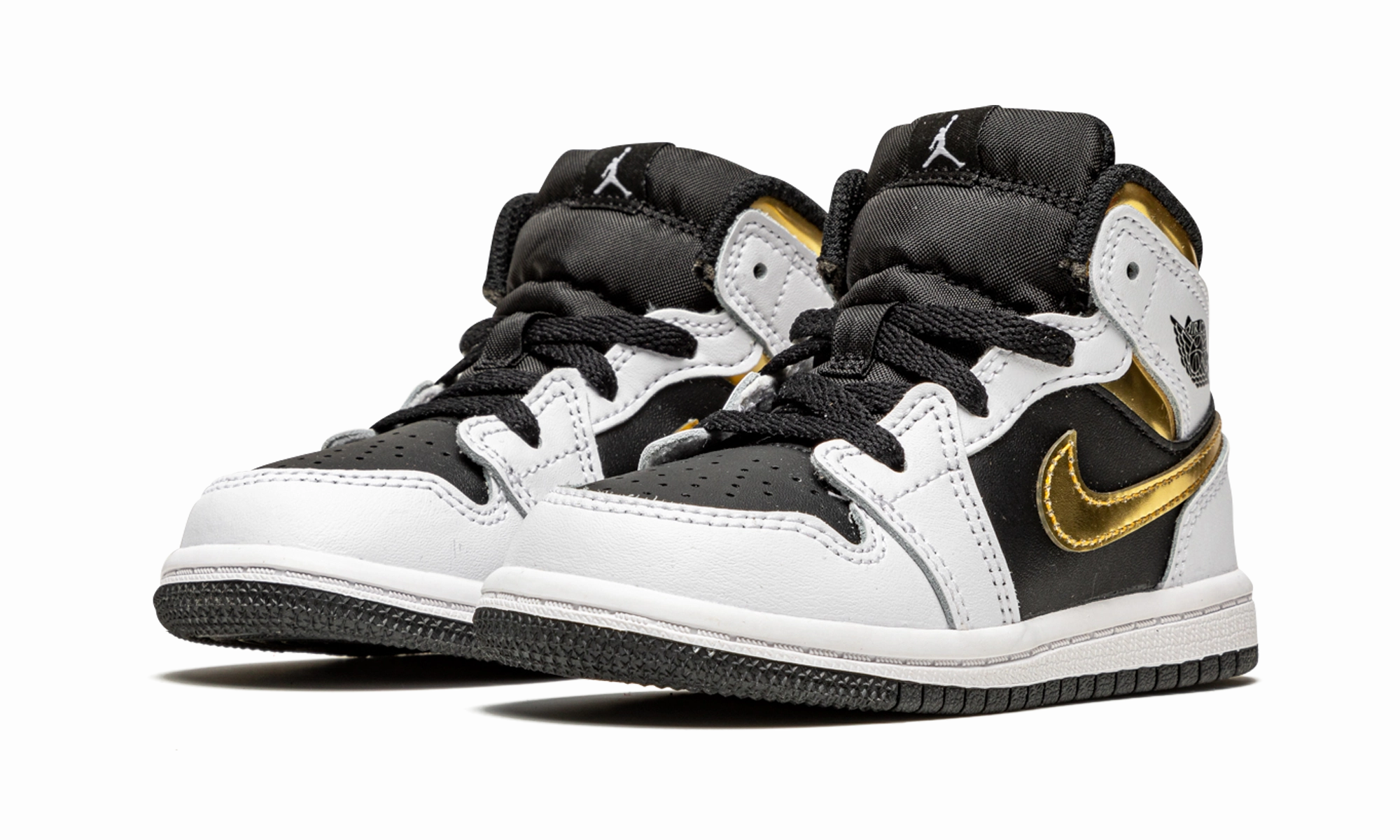 Jordan 1 Mid TD "White / Gold" jordan toddler baby shoes