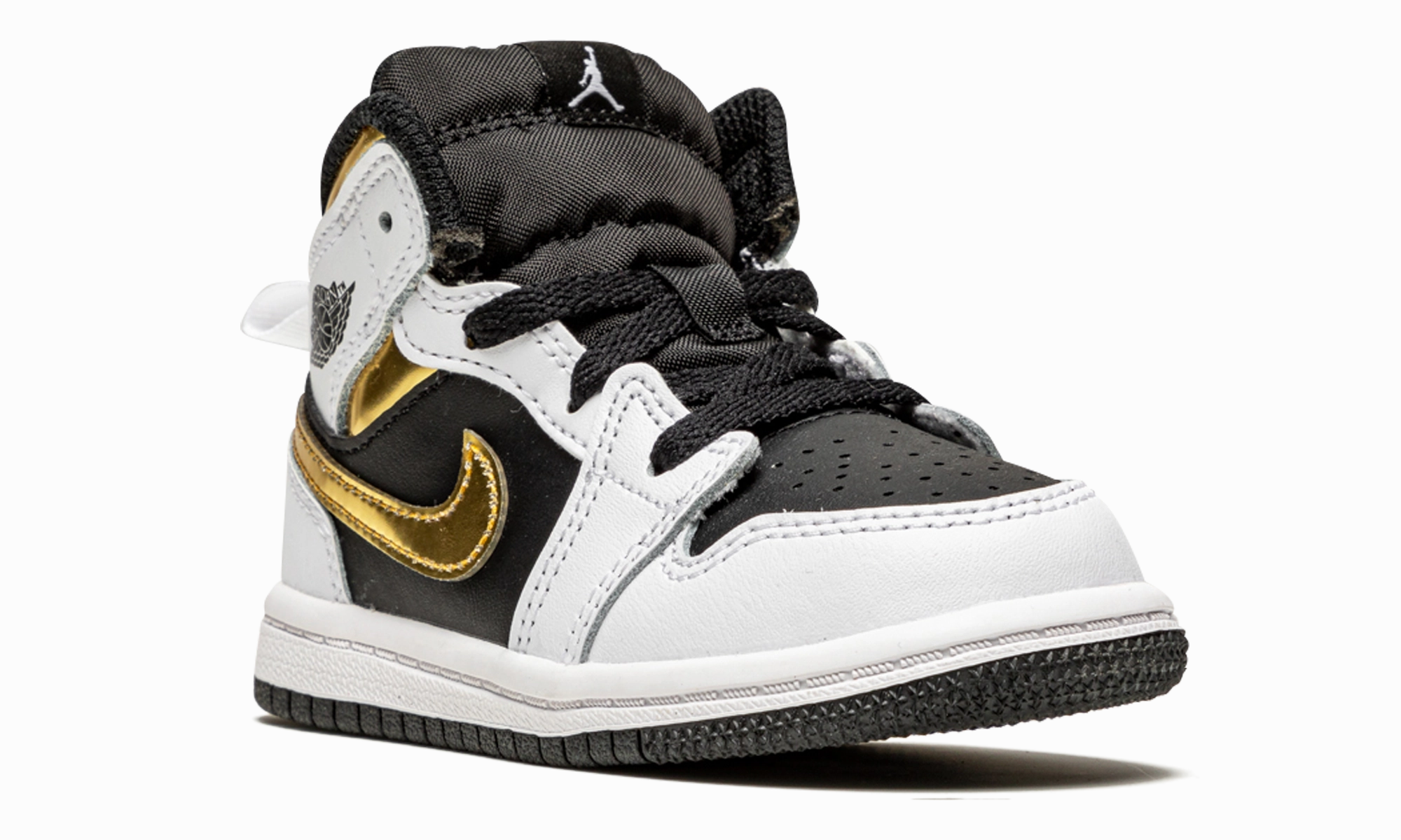 Jordan 1 Mid TD "White / Gold" jordan toddler baby shoes