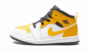 Jordan 1 Mid TD "White / University Gold" Jordan Toddler shoes