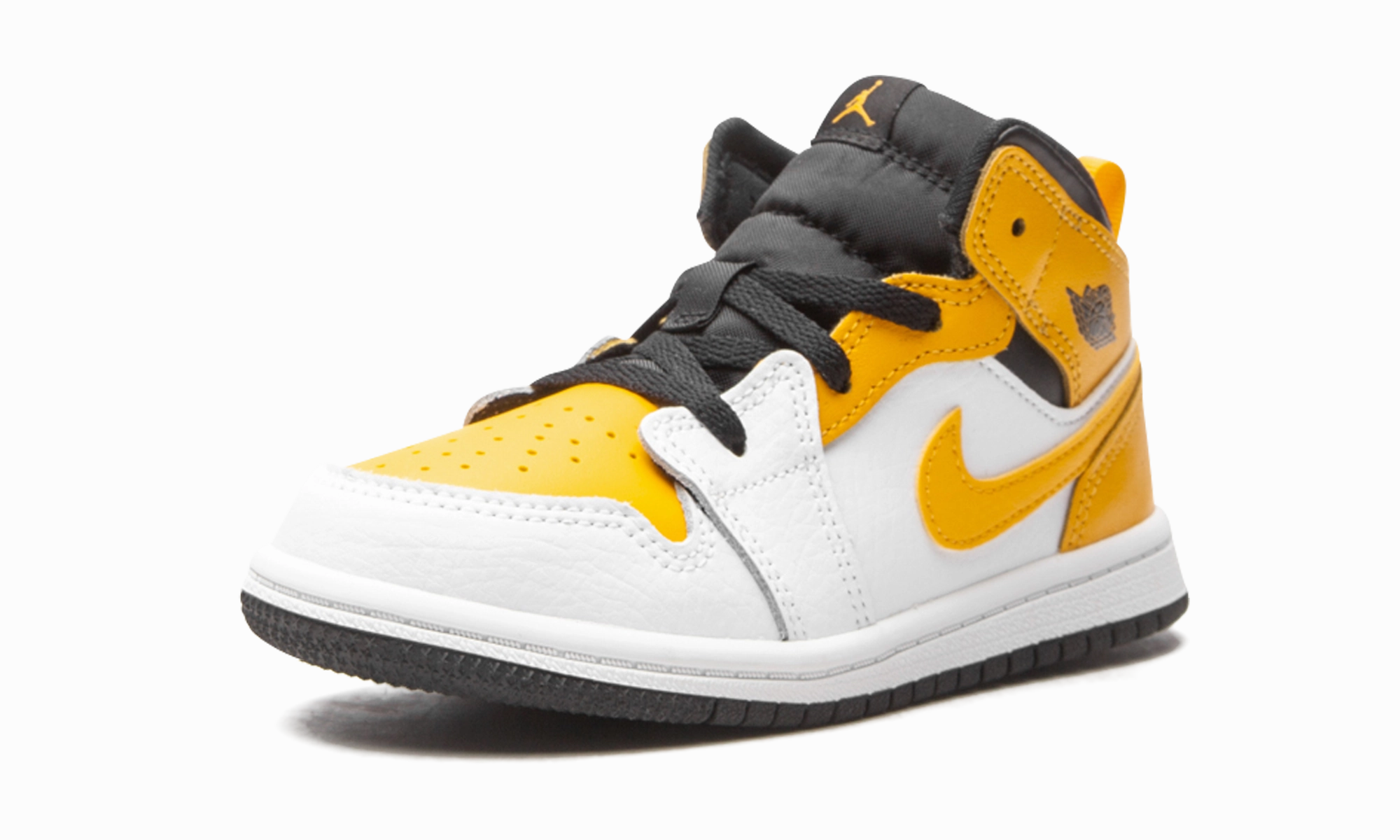 Jordan 1 Mid TD "White / University Gold" jordan toddler baby shoes