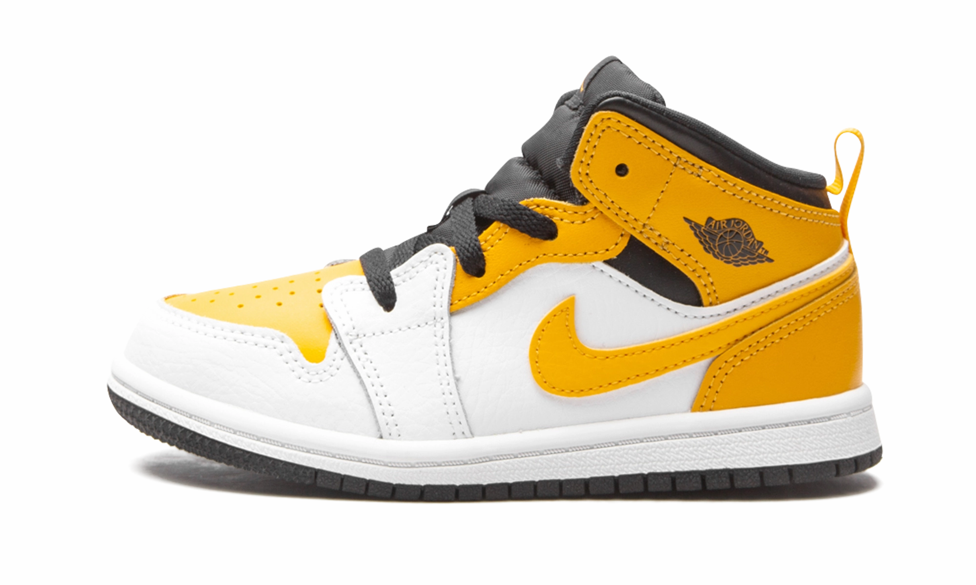 Jordan 1 Mid TD "White / University Gold" Jordan Toddler shoes