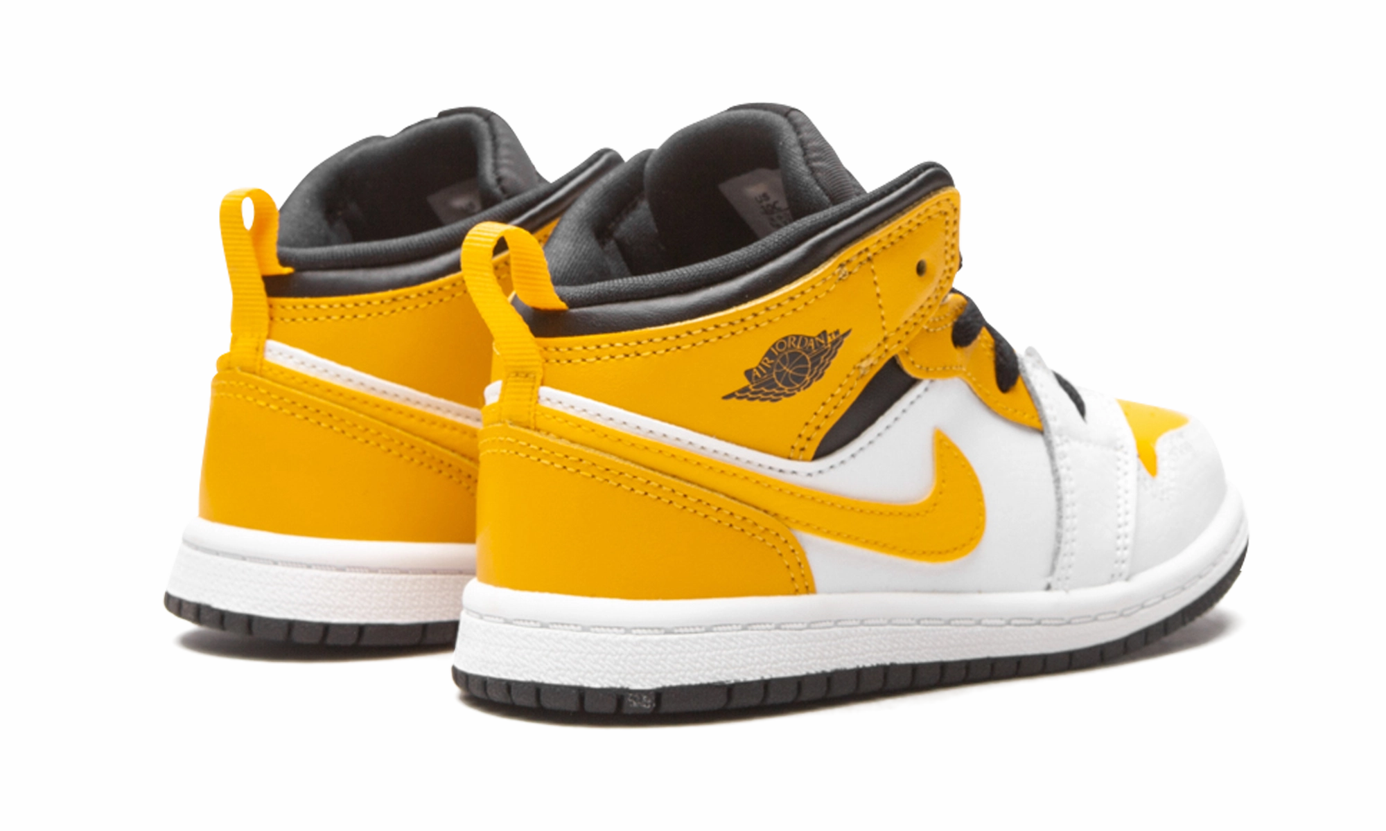 Jordan 1 Mid TD "White / University Gold" jordan toddler baby shoes