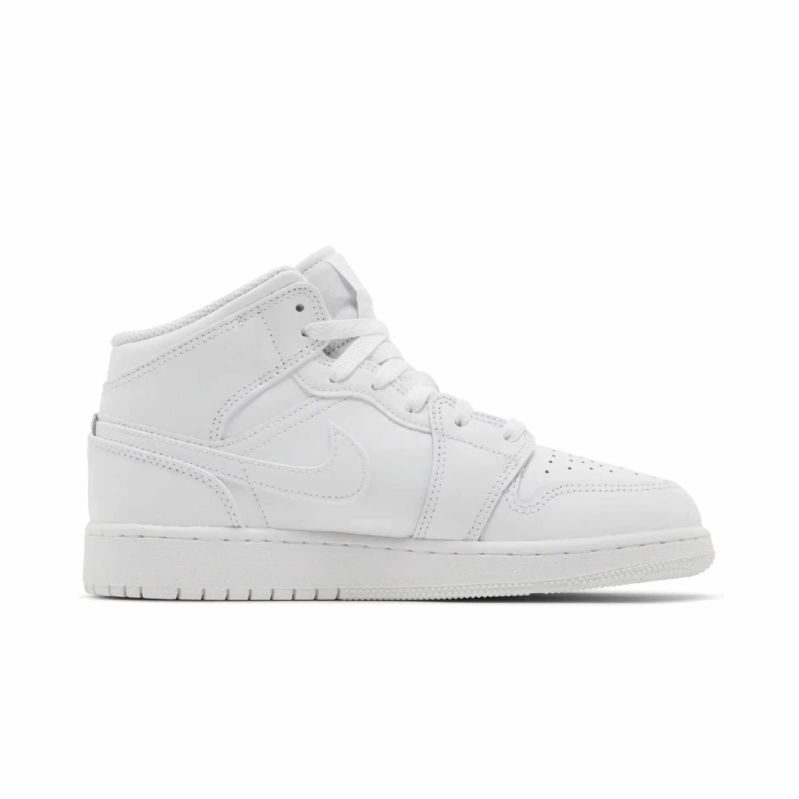 Jordan 1 Mid Triple White (2023) (GS) Air Jordan Retro Favorites Sneakers