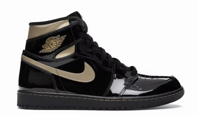 Jordan 1 Retro High Black Metallic Gold (2020) Air Jordan signature sneakers in bold colorways