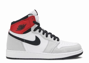 Jordan 1 Retro High Light Smoke Grey (GS) Air Jordan signature sneakers in bold colorways