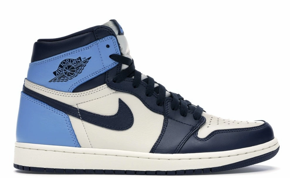 Jordan 1 Retro High Obsidian UNC Air Jordan signature sneakers in bold colorways