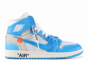 Jordan 1 Retro High Off-White University Blue (WORN) Air Jordan signature sneakers in bold colorways