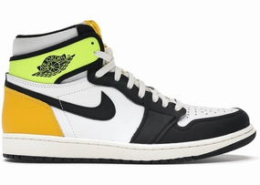 Jordan 1 Retro High White Black Volt University Gold Trendy Air Jordan 1 with retro appeal