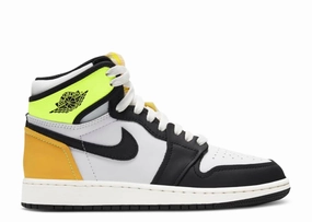 Jordan 1 Retro High White Black Volt University Gold (GS) (WORN) Complete Air Jordan series in high quality