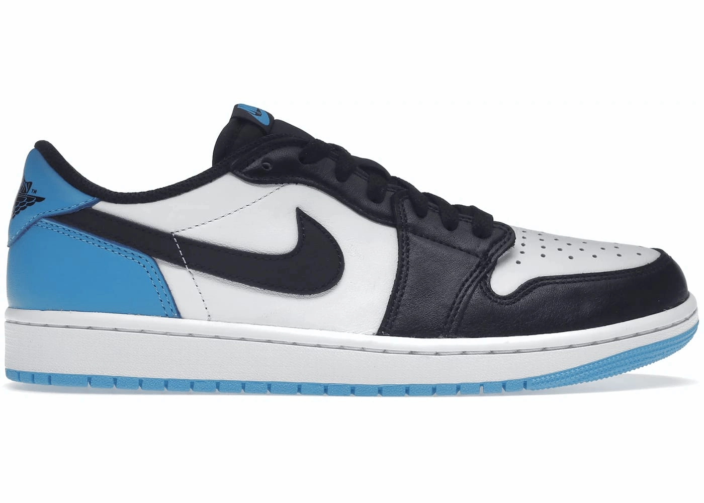 Jordan 1 Retro Low OG Black Dark Powder Blue Trendy Air Jordan 1 with retro appeal