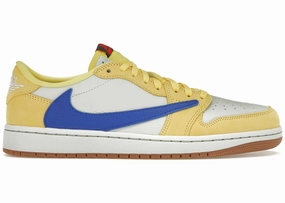 Jordan 1 Retro Low OG SP Travis Scott Canary (Women's) Trendy Air Jordan 1 with retro appeal