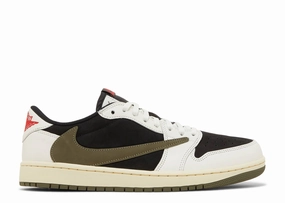 Jordan 1 Retro Low OG SP Travis Scott Olive (WMNS) (WORN) Complete Air Jordan series in high quality