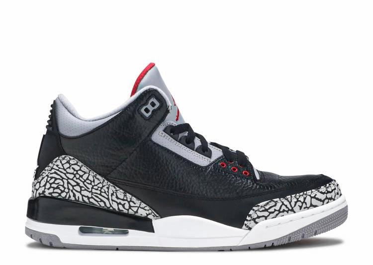 Jordan 3 Retro Black Cement (2011) Air Jordan signature sneakers in bold colorways