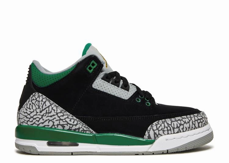 Jordan 3 Retro Pine Green (GS) Air Jordan signature sneakers in bold colorways