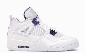 Jordan 4 Retro Metallic Purple Air Jordan signature sneakers in bold colorways