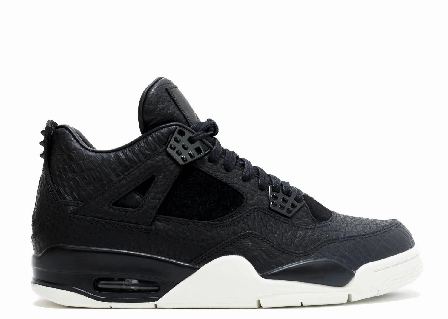 Jordan 4 Retro Pony Hair Black (2016) (WORN) Air Jordan signature sneakers in bold colorways