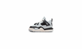 JORDAN 4 RETRO TD "PURE PLATINUM/METALLIC GOLD-BLACK-SAIL" Jordan Toddler shoes
