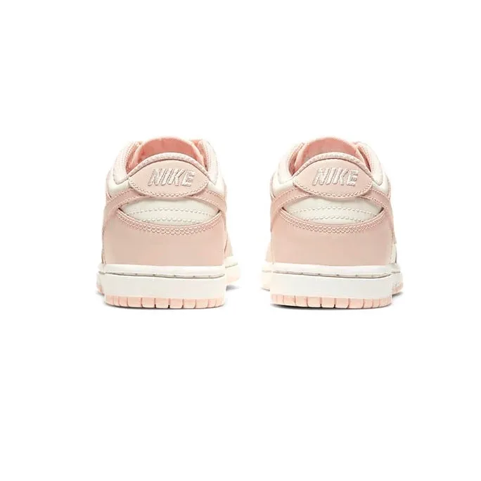 Kids PS Dunk Low Sail Orange Pearl Pre-School By Nike Iconic Sneakers