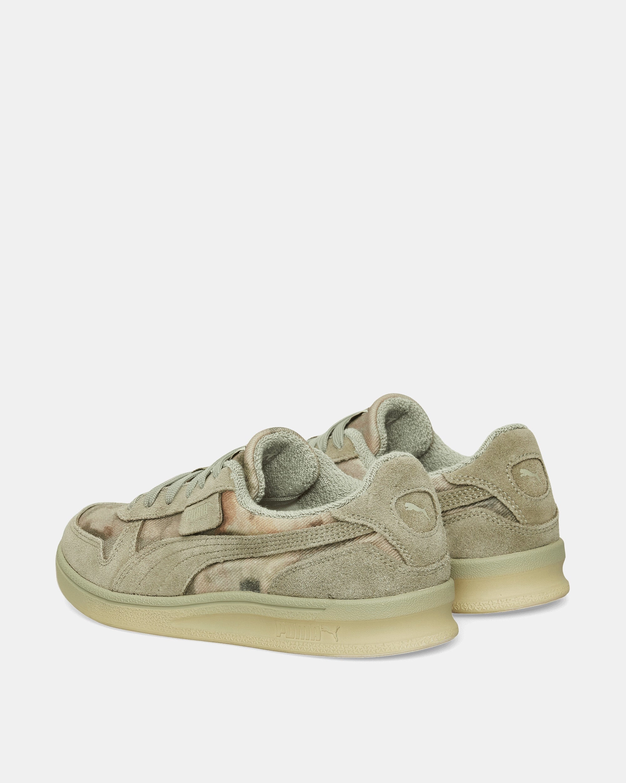 KidSuper Indoor Distressed Sneakers Khaki Modern Athletic Shoes