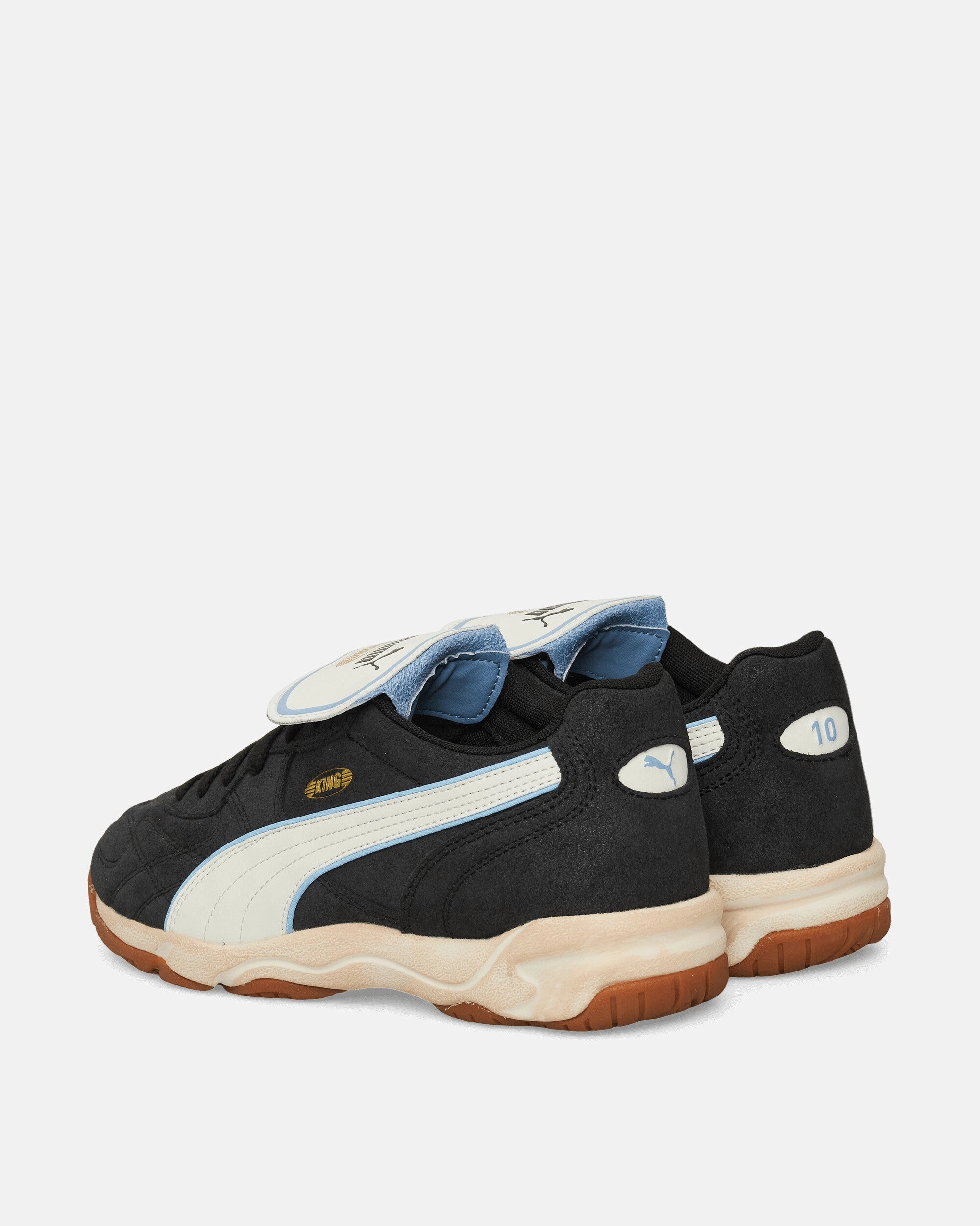 King Indoor Sneakers Black / Team Light Blue Modern Athletic Shoes