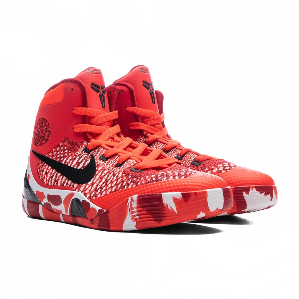Kobe 9 Elite (GS) Christmas - Bright Crimson/Black/White Nike Lightweight Everyday Shoes