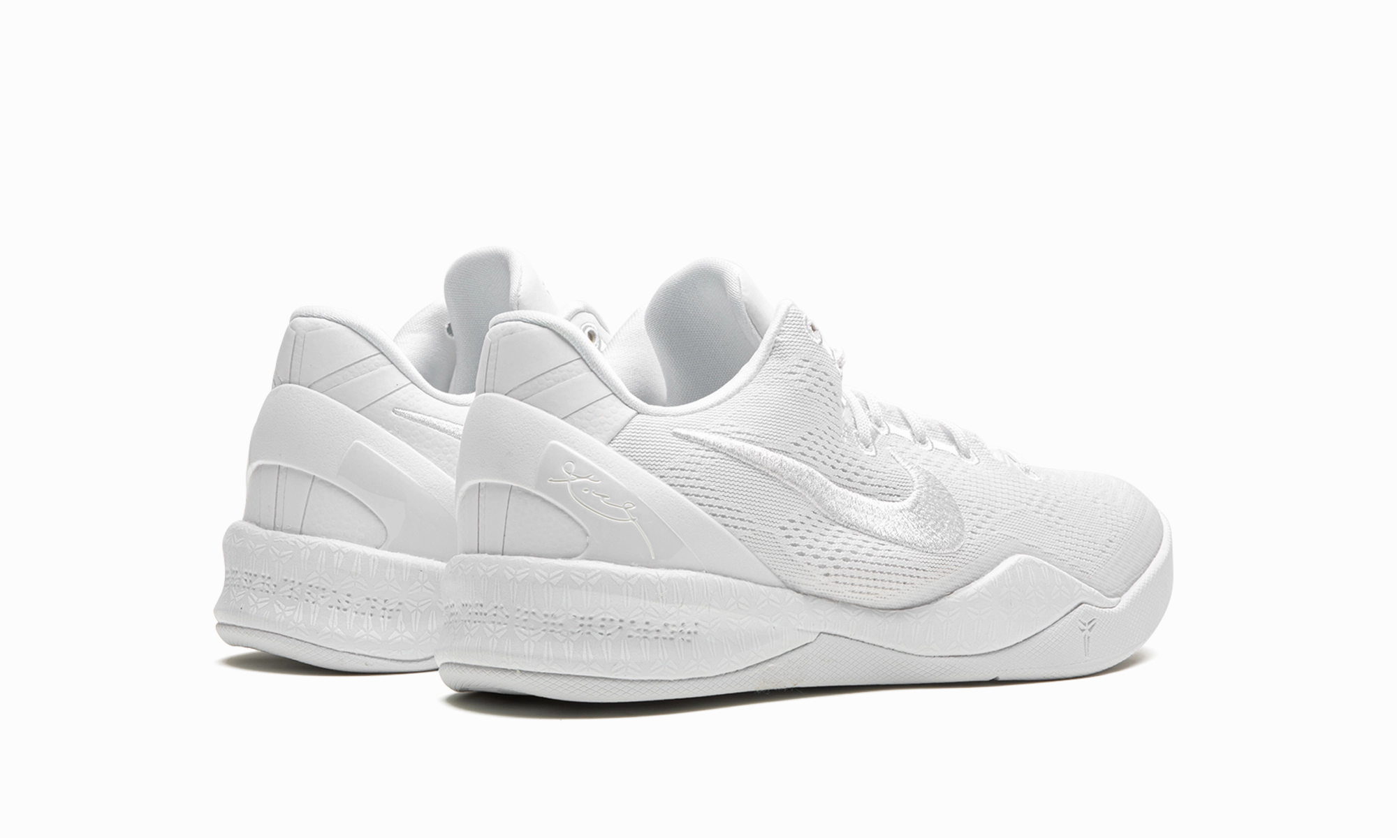 Kobe 8 Protro GS "Triple White" nike performance basketball shoes