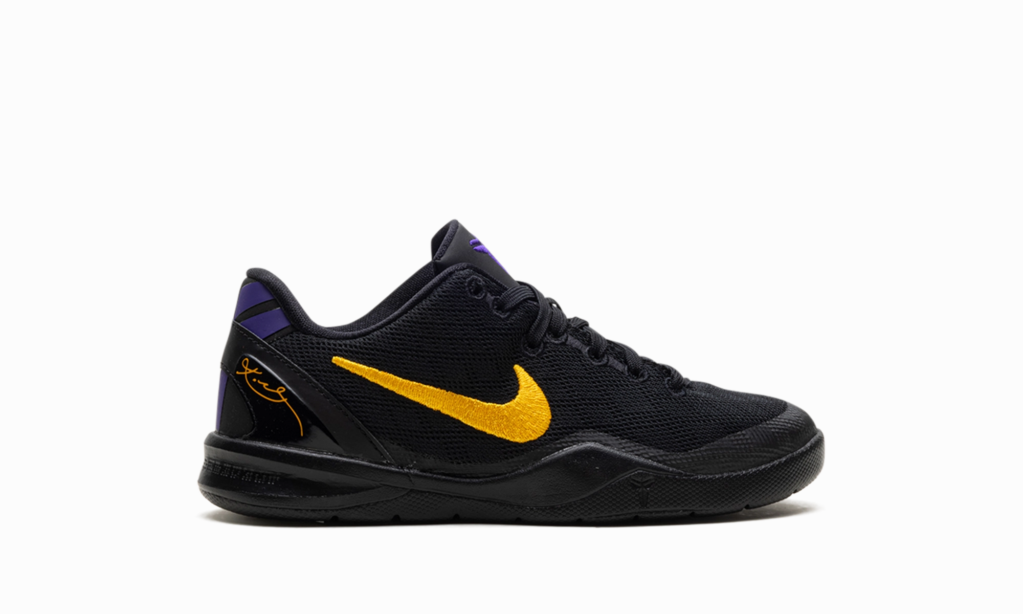 Kobe 8 Protro PS "Lakers Away" nike preschool slip-on sneakers