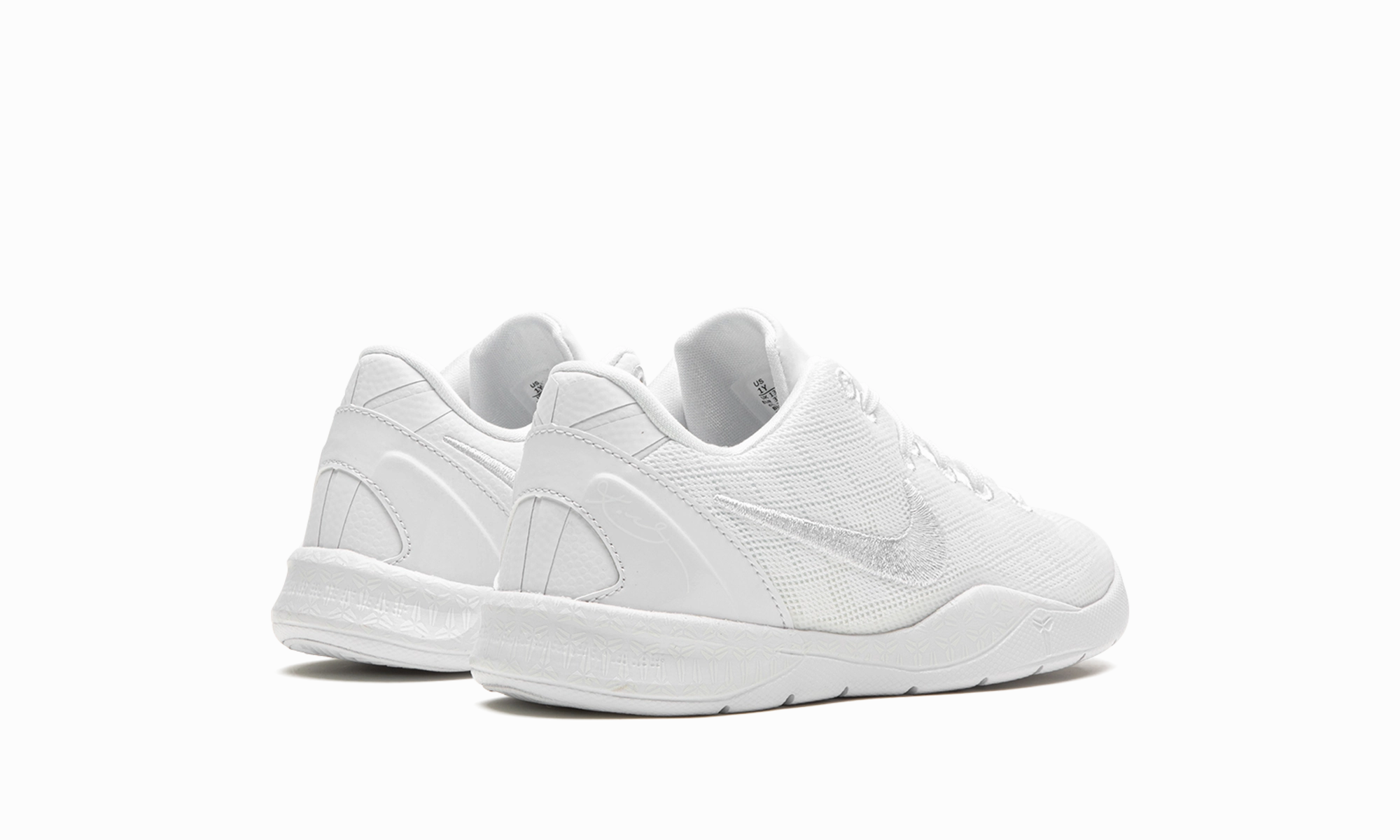 Kobe 8 Protro PS "Triple White" nike preschool slip-on sneakers