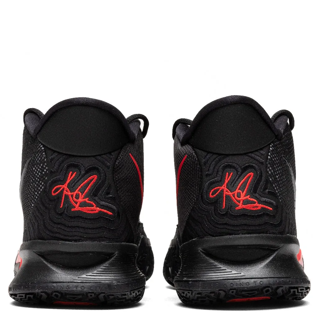 Kyrie 7 - Black/University Red/White Nike Foam Comfort Trainers