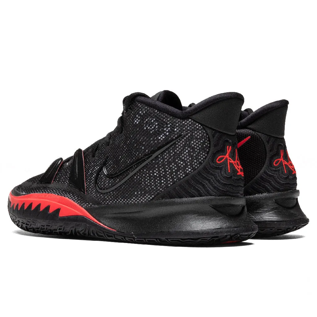 Kyrie 7 - Black/University Red/White Nike Foam Comfort Trainers