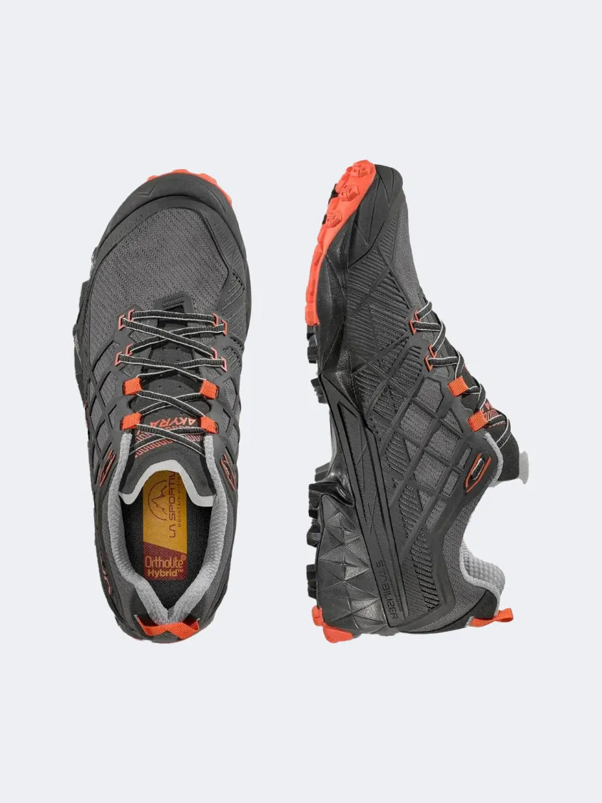 La Sportiva Akyra Ii Men Hiking Shoes Carbon/Cherry Mens Urban Style Comfort Shoes