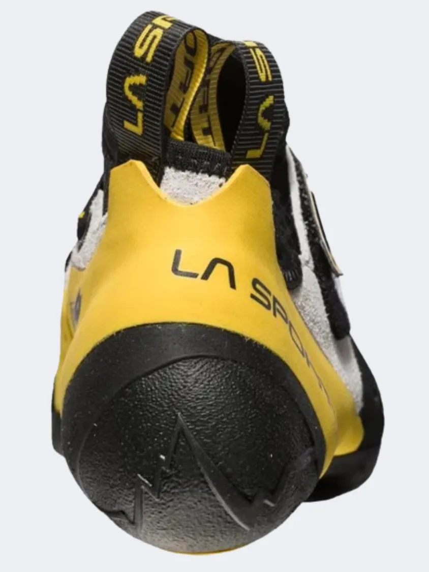 La Sportiva Solution Men Climbing Shoes White/ Yellow Mens Casual Everyday Sneakers
