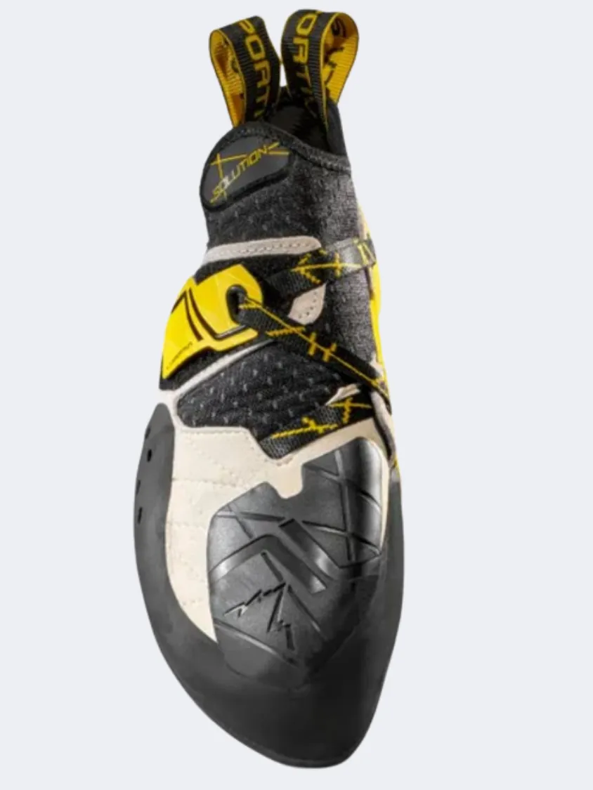 La Sportiva Solution Men Climbing Shoes White/ Yellow Mens Casual Everyday Sneakers