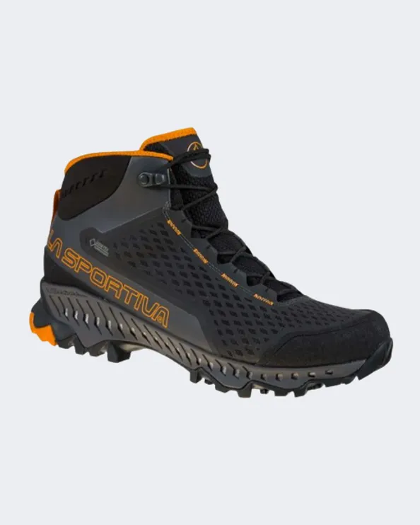 La Sportiva Stream Gtx Men Hiking Boots Black/Orange Mens Casual Everyday Sneakers