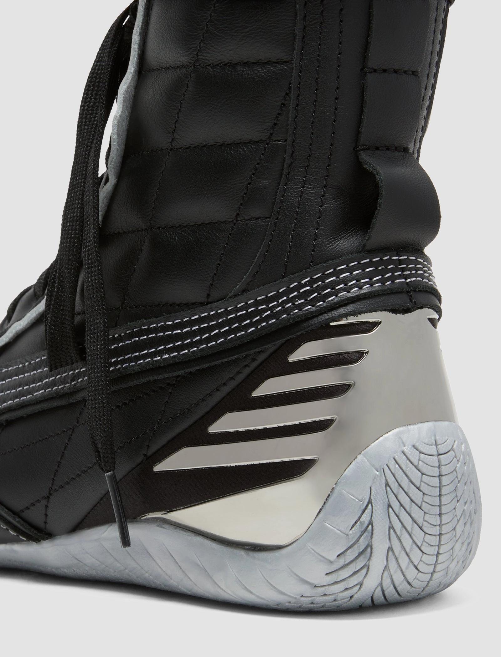 LAQUAN SMITH X SPEEDCAT MID "BLACK/WHITE" Breathable Daily Trainers