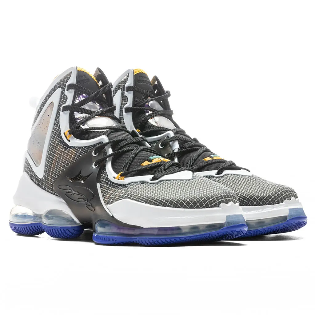 Lebron 19 - Black/University Gold/Persian Violet Nike Retro Lifestyle Shoes