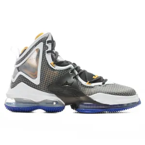 Lebron 19 - Black/University Gold/Persian Violet Nike lifestyle sneakers with retro vibe