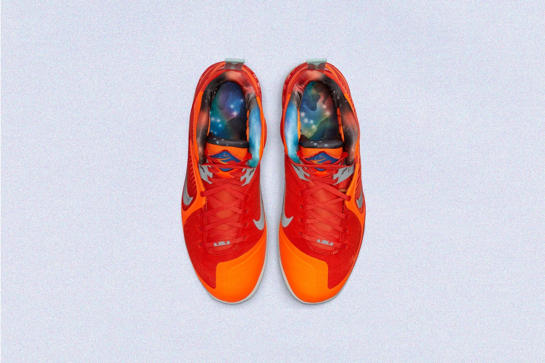 LeBron 9 "Big Bang" - Team Orange/Reflect Silver Nike trainers with responsive foam