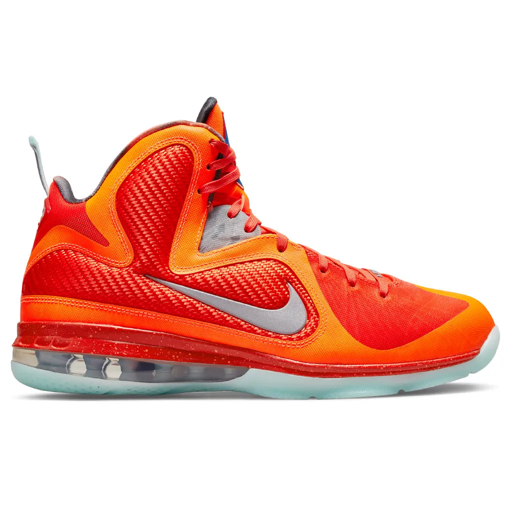 LeBron 9 "Big Bang" - Team Orange/Reflect Silver Nike signature design with comfort fit