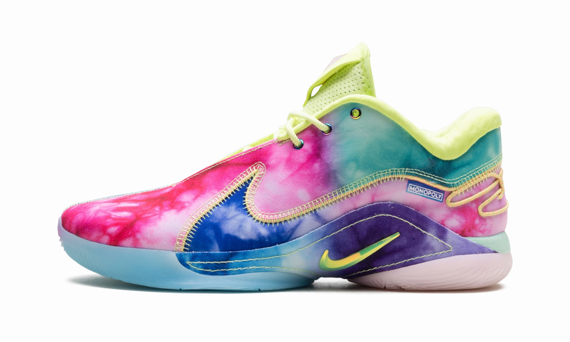 LeBron 22 "What the Monopoly Tie-Dye (Translucent Outsole)" Nike Basketball sneakers