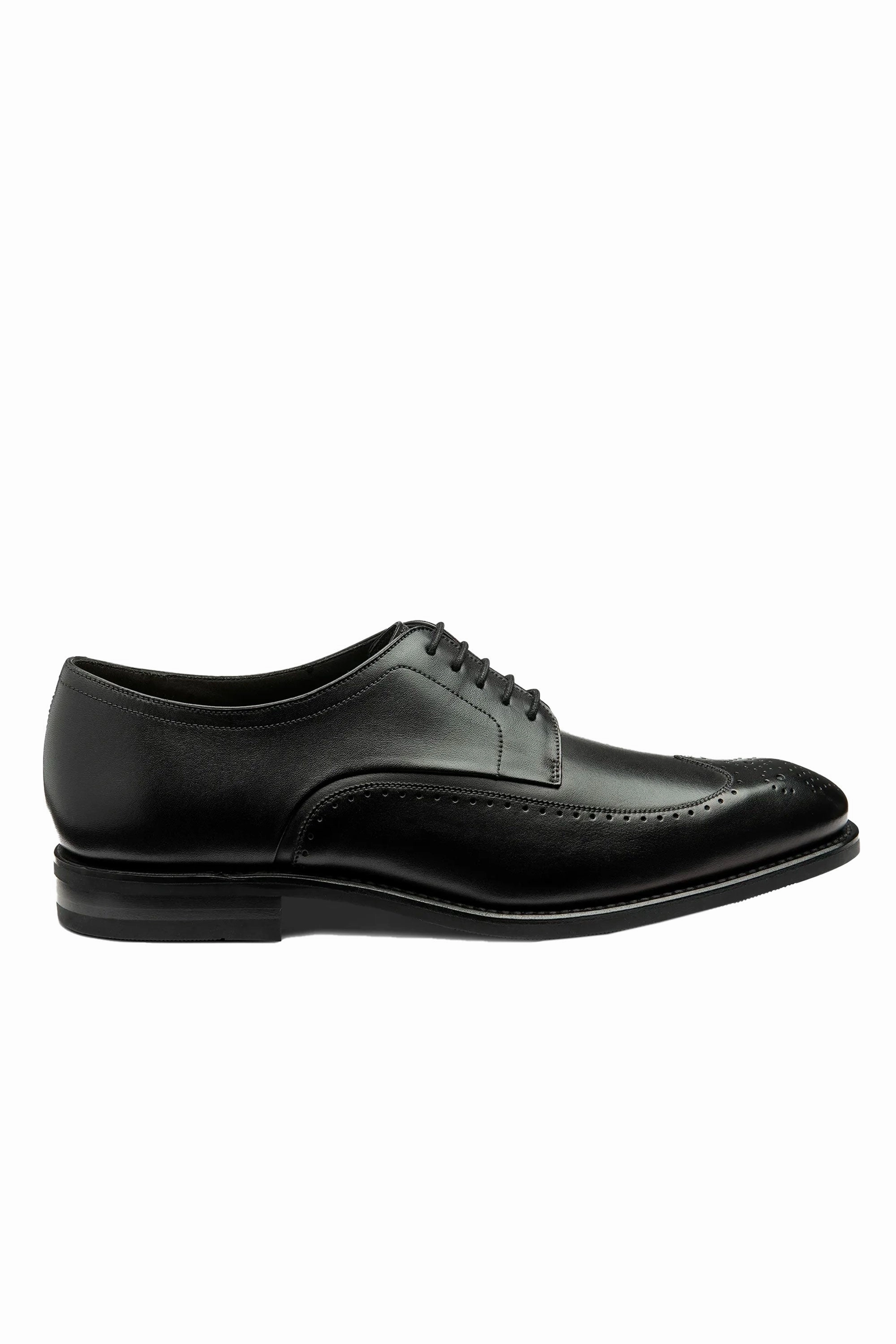 Loake Bale Derby Punched Brogue Black