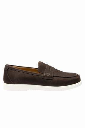 Loake Como Casual Shoe Dark Brown Nubuck Loake shoe designs