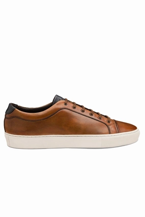 Loake Dash Hand Painted Calf Sneaker Chestnut Loake shoe designs