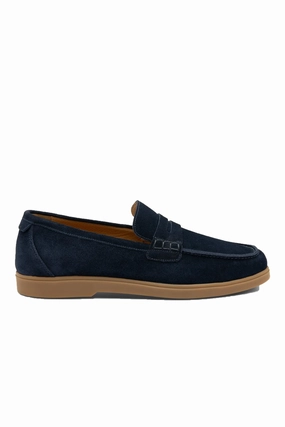 Loake Lucca Navy Suede Loafer Navy Loake shoe designs