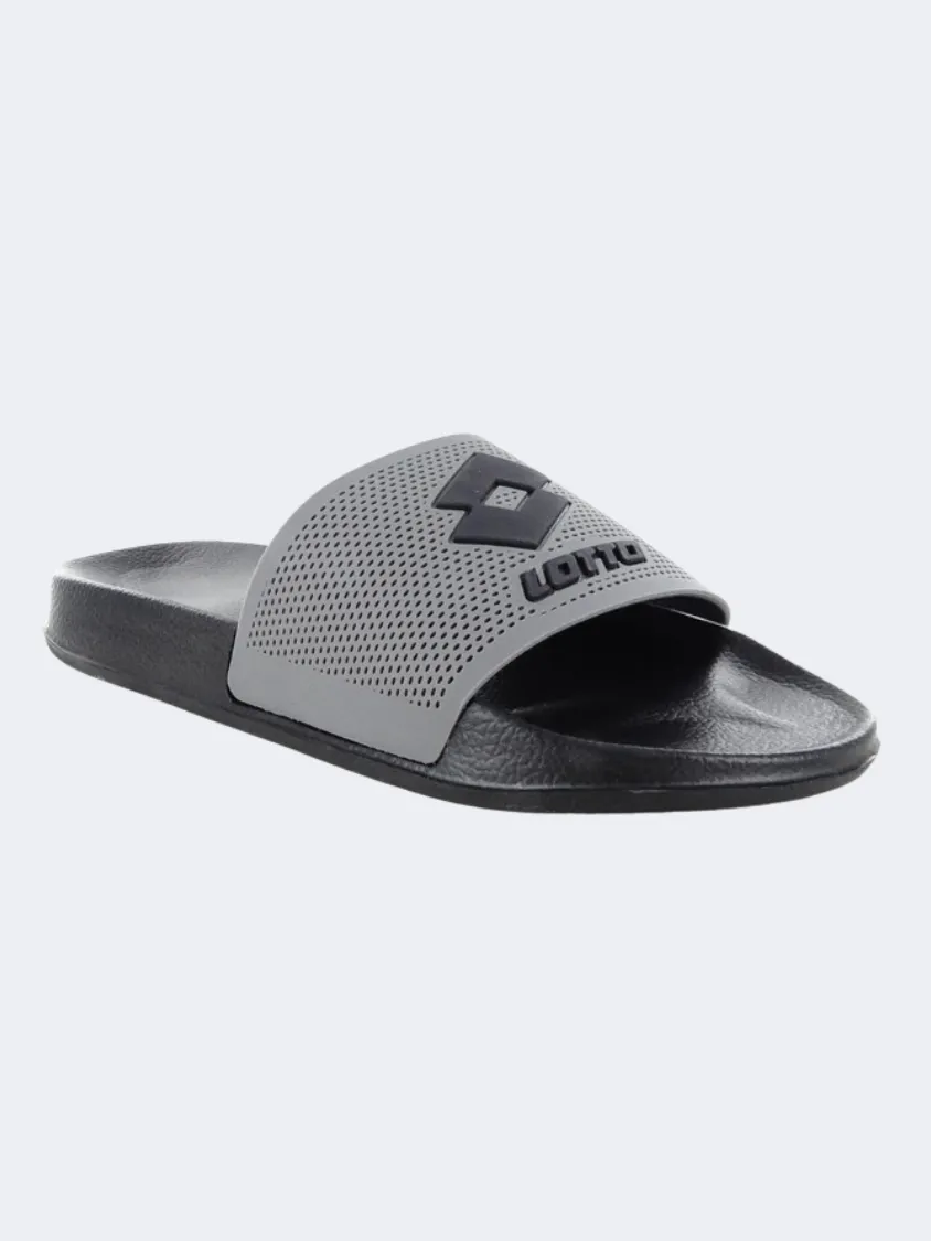 Lotto Moku Iii Men Swim Slippers All Black/Grey Mens shoes for everyday urban style