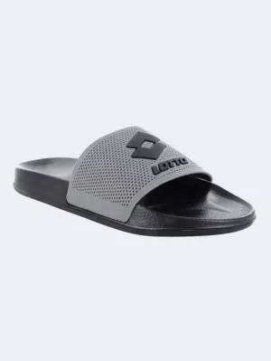 Lotto Moku Iii Men Swim Slippers All Black/Grey Mens shoes for everyday urban style