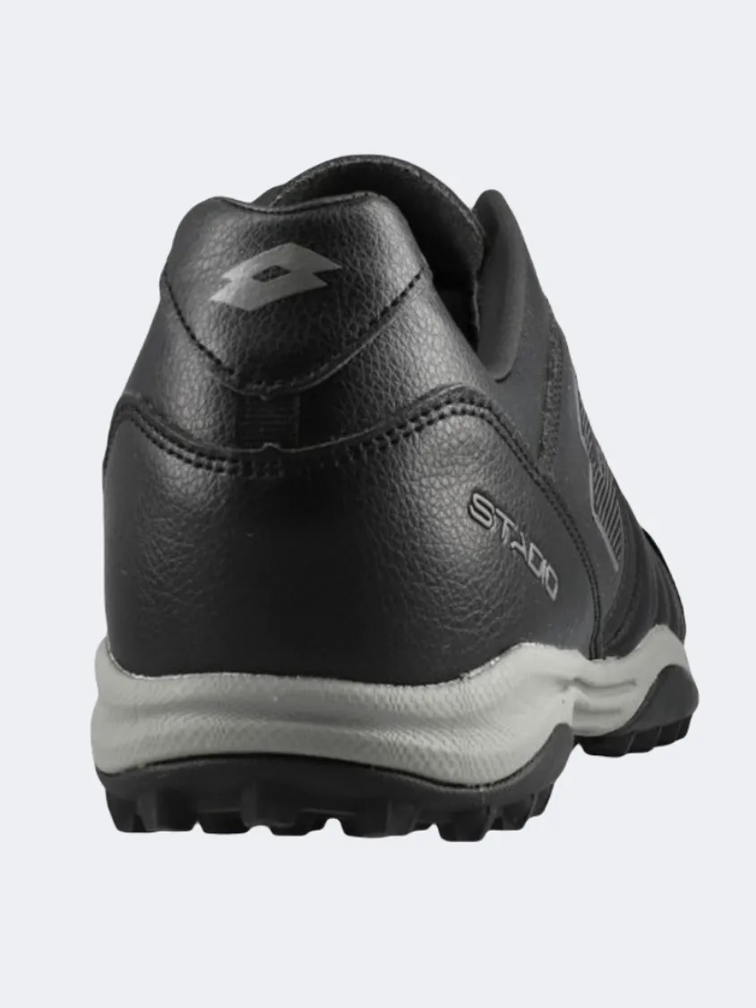 Lotto Stadio 300 Ii Men Turf Shoes Black/Grey Mens Casual Everyday Sneakers