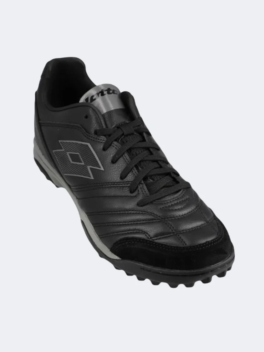 Lotto Stadio 300 Ii Men Turf Shoes Black/Grey Mens Casual Everyday Sneakers
