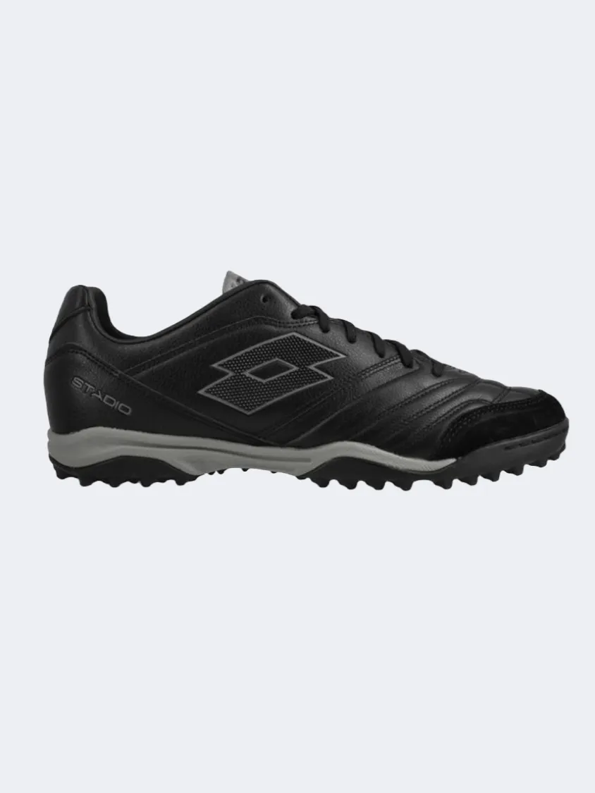 Lotto Stadio 300 Ii Men Turf Shoes Black/Grey Mens shoes for everyday urban style